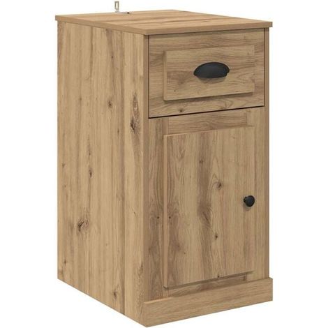 Meuble d'appoint en bois d'ingénierie, 40 x 50 x 75 cm (1/5)