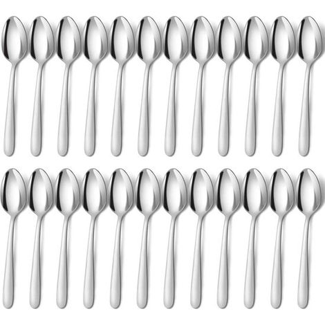 Set di cucchiai da zuppa Dailygoods, 24 pezzi in acciaio inossidabile, lavabili in lavastoviglie, resistenti, dal design elegante, lunghezza 20,4 cm. (1/5)