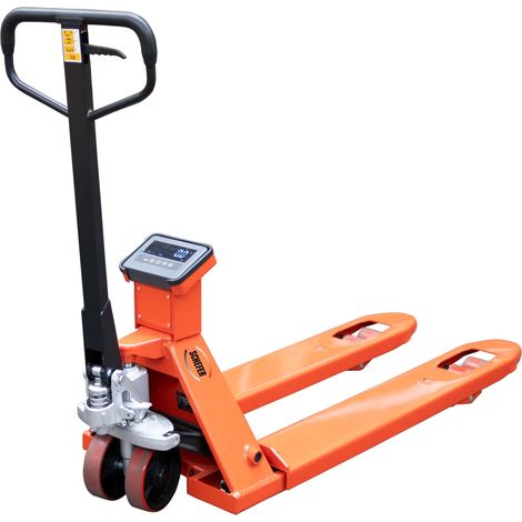 Schefer Gabelhubwagen Eco mit Waage Tragkraft 2000kg (1/5)