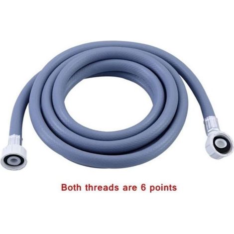 Tuyau d'alimentation eau froide Longueur 5 m - PVC haute qualité - Connexion droite et 90° (1/5)