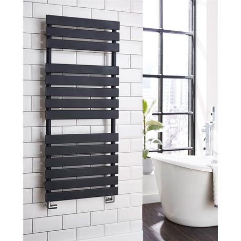 Kartell Atlantic Anthracite 1185mm x 500mm Designer Towel Rail - ATL500-1200A (1/4)
