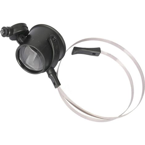 15 fois Loupe Lumineuse pour Réparation Horloges Frontale Portable et Pratique