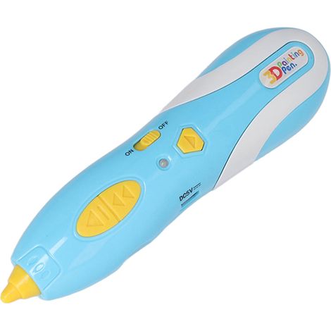 Stylo d'impression 3D basse température D0757B, stylo à dessin stéréo 3D sans fil pour enfants, bleu (1/5)