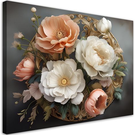 Quadro su tela, Fiori naturali Glamour - 60x40 (1/5)