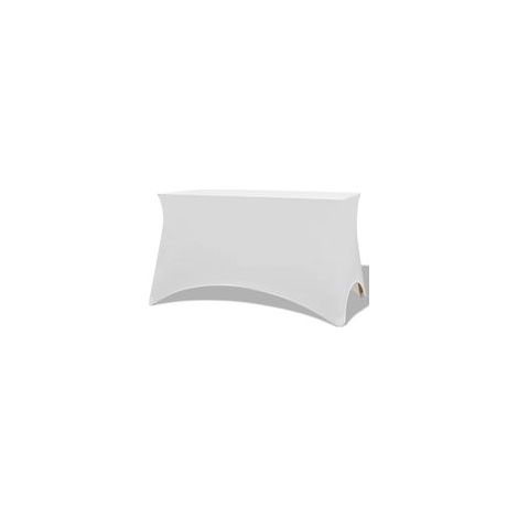 Tovaglia elasticizzata Crezuo, 2 pezzi, 183 x 76 x 74 cm, bianca
