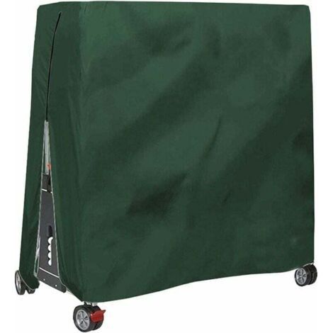 Ping Pong Table Cover, Waterproof Wind Resistance Anti-UV Heavy Duty Oxford Fabric Table Tennis Table Protective Tarpaulin with Zipper and Adjustable Cord-- (1/5)