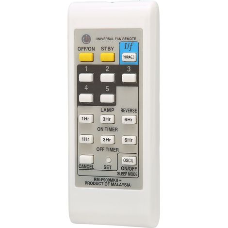 Télécommande de remplacement longue portée universelle pour ventilateur électrique, idéale pour la maison, l'hôtel ou le bureau (RM-F900MK).