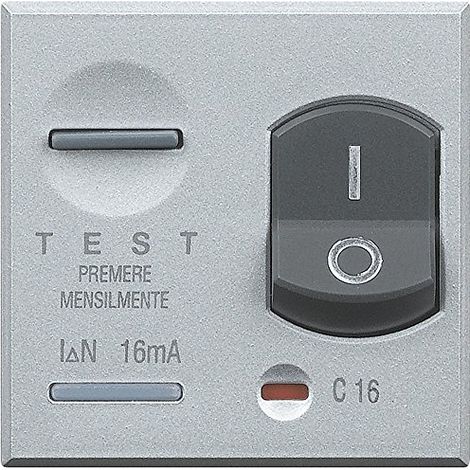 BTICINO HC4305/10 axolute - interruttore magnetotermico differenziale 1P+N 10A 10mA (1/2)