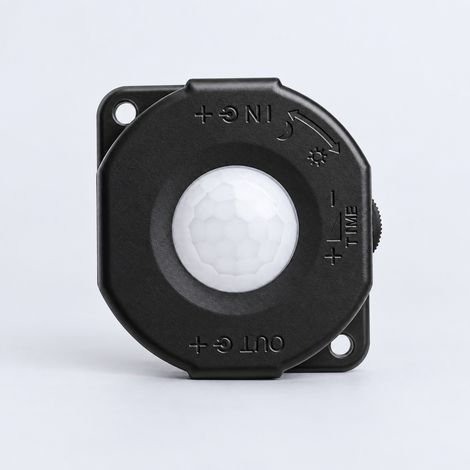 Sensor de Movimiento PIR 120º para Tira LED 12/24V DC Conector Jack Negro (1/3)