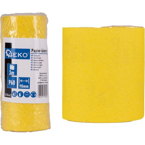 Papier de verre - rouleau 115 mm x 3 m P60 (100) (1/3)