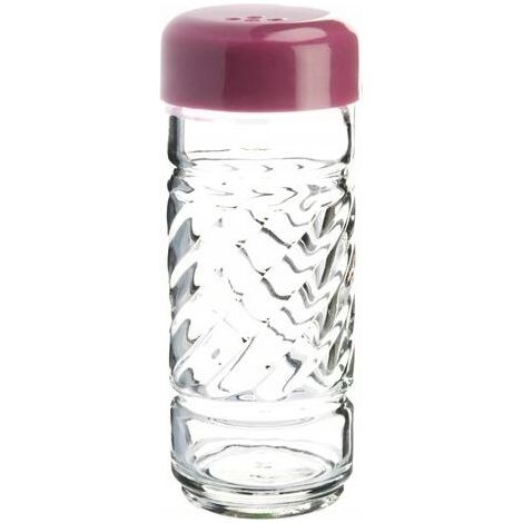 Salero de cristal transparente de 9 cm
