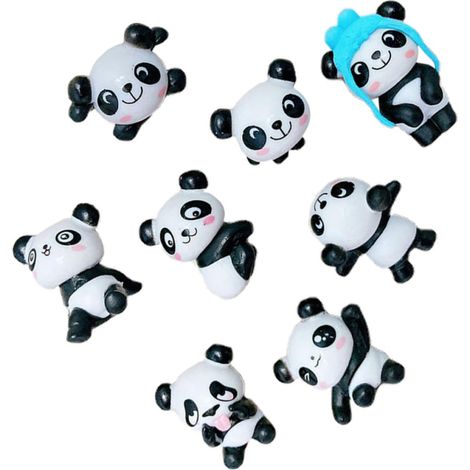 8 Pièces Aimant Réfrigérateur Panda en Résine, Décoratif - MMCD-ZGL-05163 (1/5)