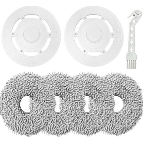 4 Pack Cleaning Cloths with 2 Replacement Holders for Ecovacs Deebot T20 Omni / T20e Omni Robot Vacuum Cleaner (4+2pcs) (1/5)