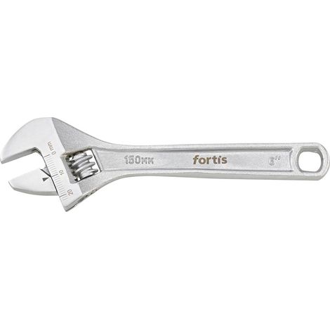 Rollgabelschlüssel 6" 150mm verchromt Fortis (1/2)