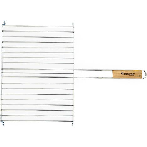 Großer Grill zum Grillen von Fleisch, Fisch und Gemüse 40x30cm MG251