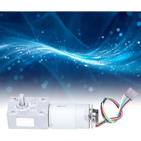 Selbsthemmender Schneckengetriebemotor mit Encoder 5840-555, leistungsstarker und drehmomentstarker Gleichstrommotor, 27 U/min, 12 V DC (1/5)