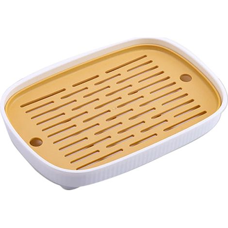 Plateau À Tasses Rectangulaire - En Polypropylène PP - Pour Salon Cuisine Salle De Bain - Idéal Sous Distributeur De Savon Ou Comme Plateau De Service - 1 Pièce (1/5)