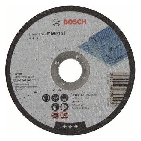 Disco de corte Bosch 125 mm 25 mm aluminio