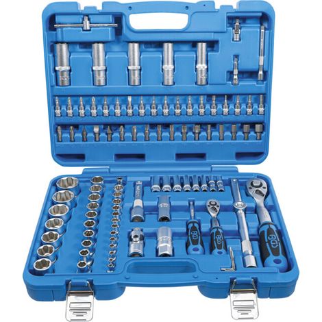 Coffret de Douilles à profil ondulé 6,3 mm (1/4") / 12,5 mm (1/2") 95 pièces BGS (1/5)
