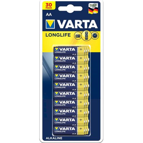 12x 30er packung longlife alkaline batterien lr6 aa 15v gropackung 360 stuck (1/4)