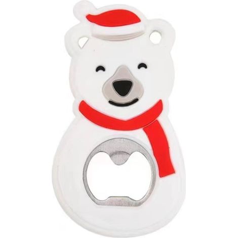 Ouvre-Boîtes - Design Festif Sapin De Noël Bonhomme De Neige Père Noël Ours - Pour Fêtes Familiales Et Réceptions - Lot De 5