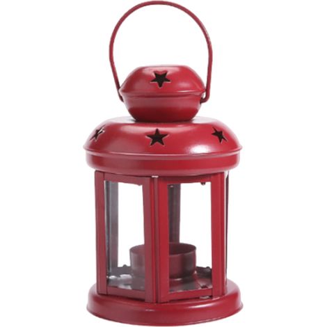 Lanterne Suspendue - Cadre Métallique en Forme d'Étoile - Support pour Bougie - Décoration pour Mariage Noël Fête - Lot de 6 (1/5)