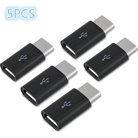 Adaptateur Micro USB vers USB C - Connecteur Universel Micro USB Femelle vers USB 3.1 Type C Mâle pour Smartphone et Tab (1/4)