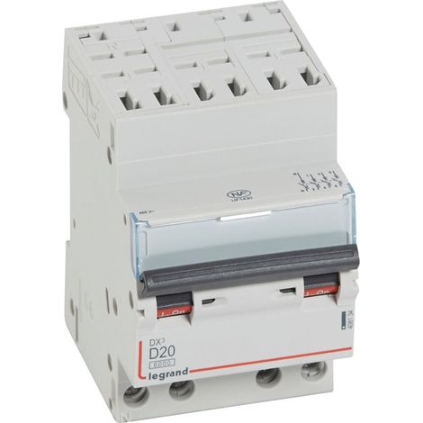 DX³ Disjoncteur 4P courbe D 20A 6kA/10kA Auto - LEG408134