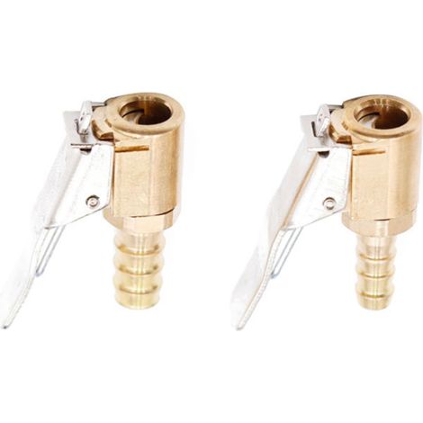 Adaptateur de gonfleur pneumatique avec embout fileté, buse résistante à l'usure, accessoire durable pour véhicule, pompe à air auto. (1/5)