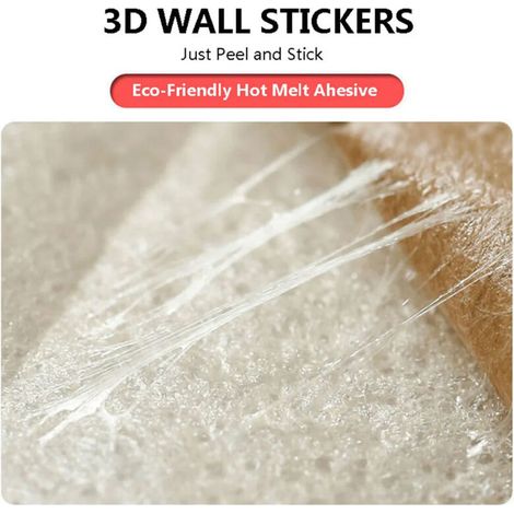 Lot de 15 autocollants muraux 3D en mousse – Imperméables, pour cuisine et salon