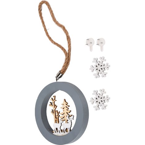 Décorations de Noël en bois en forme de cerf, à faire soi-même : une idée originale pour les fêtes. Cadeau idéal. (1/5)
