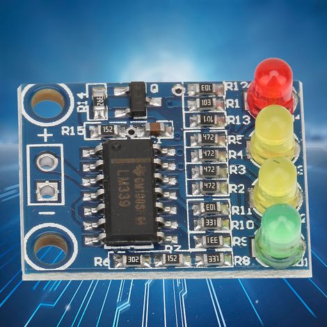 Batterie 12 V, indicateur de batterie à 4 chiffres, module avec affichage LED indiquant la capacité de la batterie (1/5)