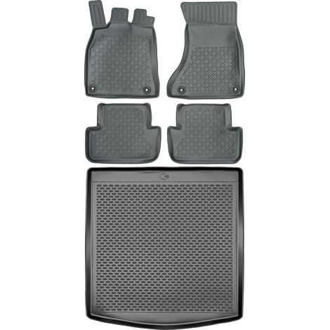 Juego de alfombrillas para coche y maletero para Audi A4 B8 Sedán (2007-2015).