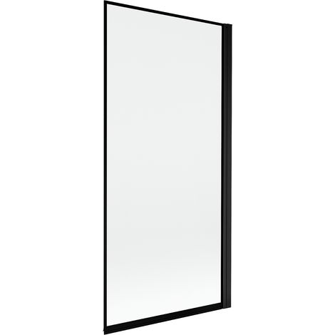 Mexen Mist mampara de ducha de 1 hoja derecha 90 x 150 cm, marco negro, negro - 8A9-090-001-70-70-P (1/4)