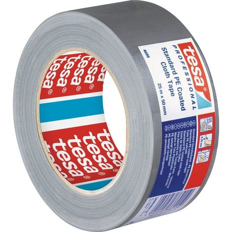 Ruban adhésif toilé 04688-00046, Rouge, Tissu extrudé en PE ( Prix pour 1 ) (1/5)
