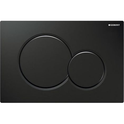 Passend für Geberit Sigma01 WC-Betätigungsplatte (rund, Modell 115.770, Schwarz). (1/5)