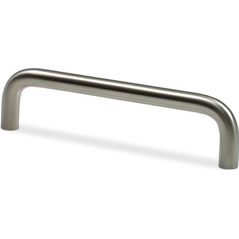 Poignée pour meubles Acier inoxydable 18/8 Design moderne et élégant Installation facile Compatible tiroirs et portes, Mate, Ø10 x 160 mm, ACIER INOXYDABLE 18/8 (1/5)