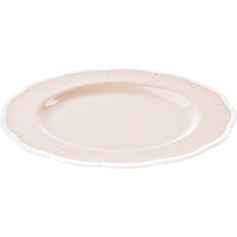 Assiette plate en mélamine Flora Table Decor Rose Poudre