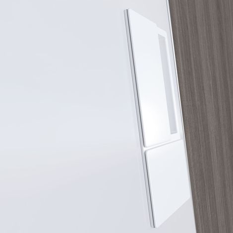 Wave Puerta Corredera Ciego Negro Opaco  - AGB WAVE - Juego de manillas para puertas correderas (1/5)