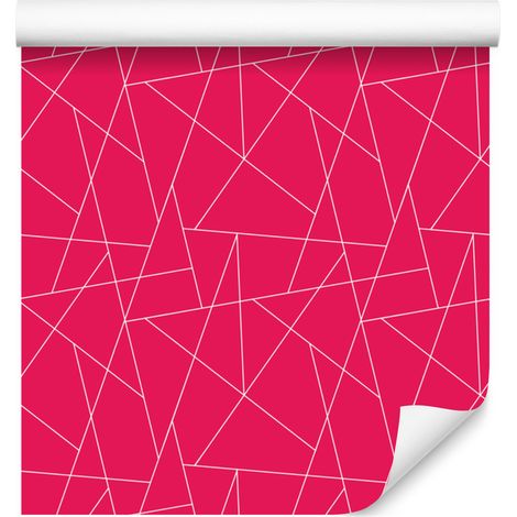 Carta da parati con motivo geometrico a rose, centro rosa per soggiorno e camera da letto 50x1000 cm (1/5)