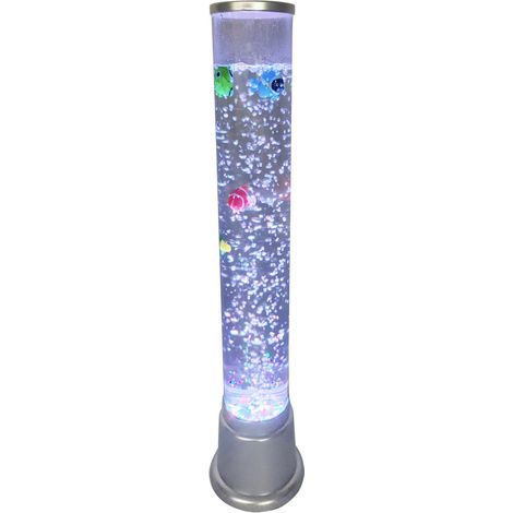 LED-Wassersäule Aquafee Ø 8,5 x 60 cm silber