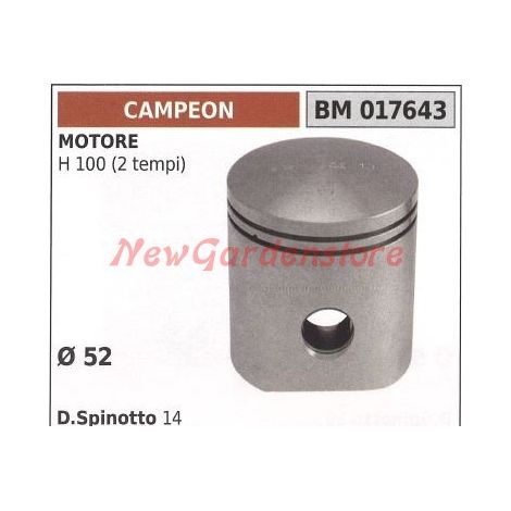 Pistone motore rasaerba tagliaerba Ø 52mm CAMPEON 017643