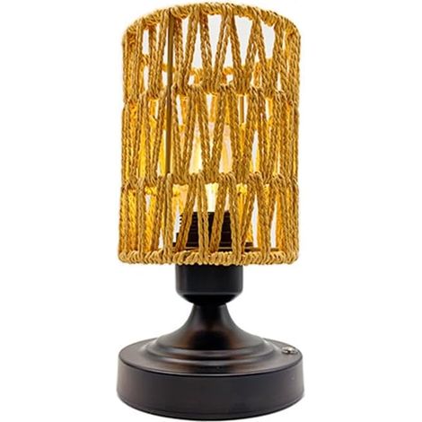 Lampes en Rotin sans Rechargeables, de Table avec Chargement USB (1/5)