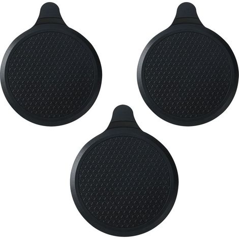 3er-Set Silikon-Abflussstopfen, 18,5 cm Durchmesser, für Badewanne, Küchenspüle und Waschbecken, Schwarz (1/4)