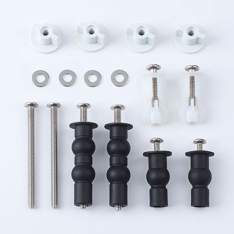 Vis abattant WC universel lot 4, charnière inox rechange WC