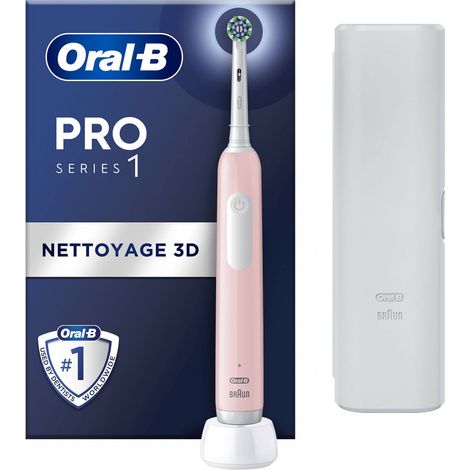 Oral-B Pro 1 Cross Action Pink mit Reisezub.