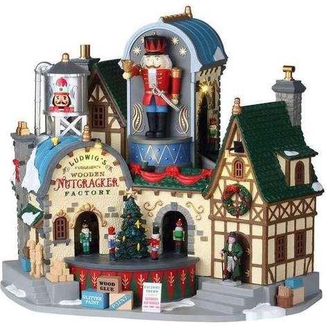 Lemax Ludwig'S Wooden Nutcraker Factory 95463 Villaggio Di Natale