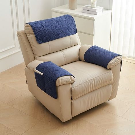 Housse d'accoudoir 3 pièces pour canapé, housse d'accoudoir pour méridienne, housse d'appui-tête, housse antidérapante pour fauteuil, housse de meuble pour canapé (méridienne 1 place) (1/5)