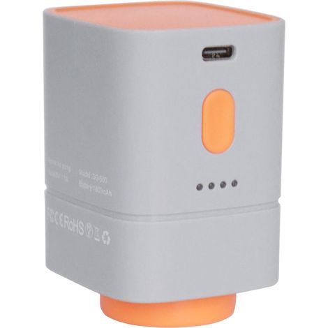 Pompe à Vide Portative sans Fil pour Sacs - 4500 PA, 25W, 1800mAh, USB-C, Compacte et Puissante (Gris/Orange) pour Voyage et Rangement Maison (1/5)
