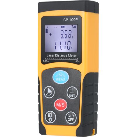 Télémètre laser portable numérique 100m haute précision mesure distance surface volume mémorisation données rétroéclairé